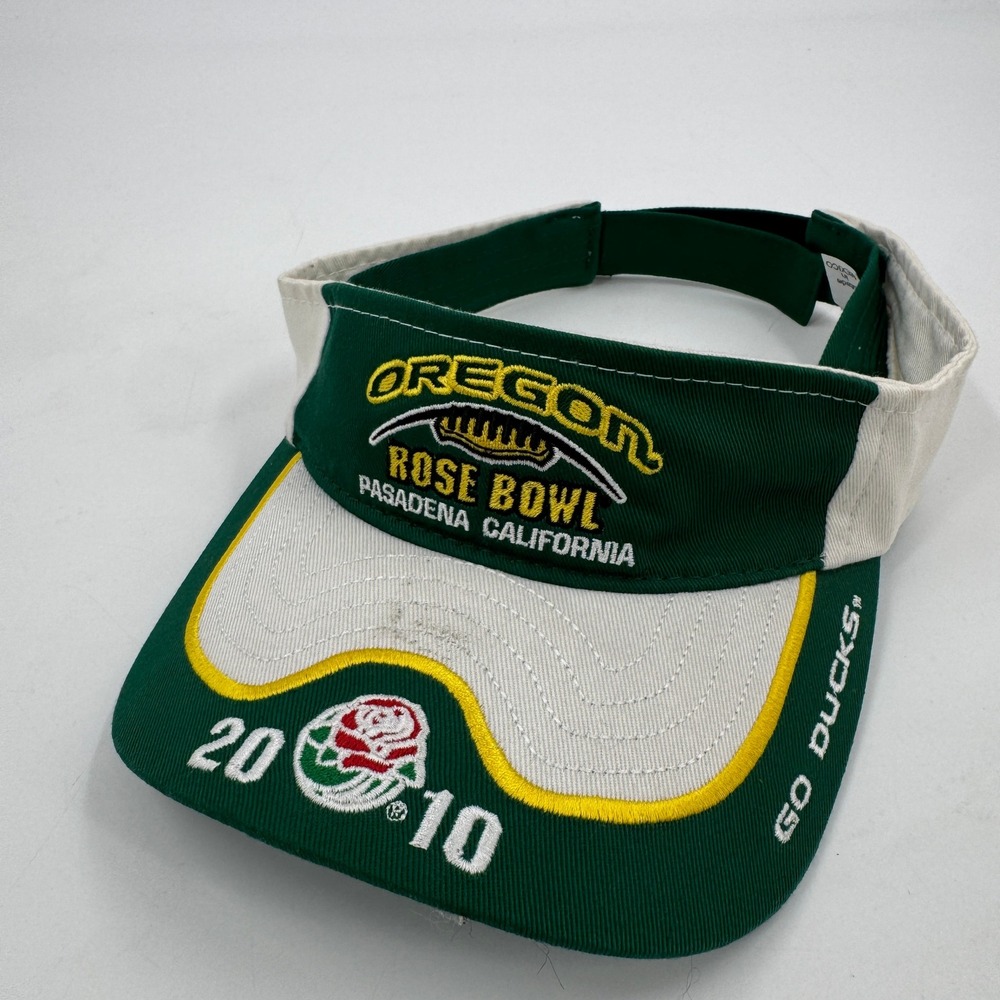 Oregon Ducks IMSWERX Visor Unisex OS Green 2010 Rose Bowl Embroidered Hat